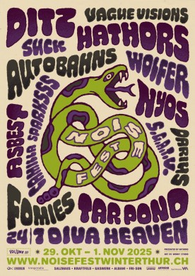 Noise Fest Vol. III, Wolfer (Bern), NYOS (Jyväskylä, Finnland), Tar Pond (Züri) | 30.10.2025 Noise Fest Vol. III, Wolfer (Bern), NYOS (Jyväskylä, Finnland), Tar Pond (Züri) | 30.10.2025