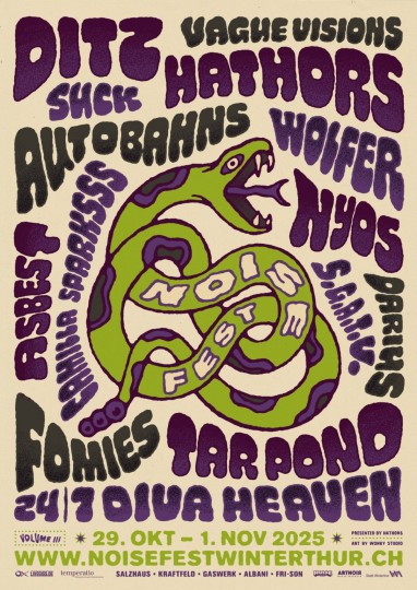 Noise Fest Vol. III, Wolfer (Bern), NYOS (Jyväskylä, Finnland), Tar Pond (Züri) | 30.10.2025