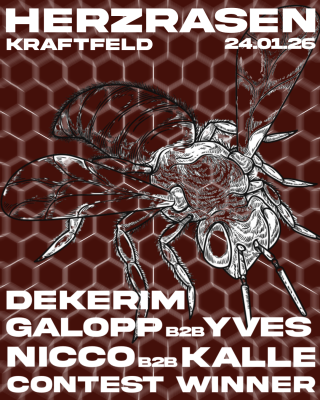 Herzrasen, Dekerim (Zürich), Galopp b2b Yves (Basel, Winti), Nicco b2b Kalle (Schaffhausen)