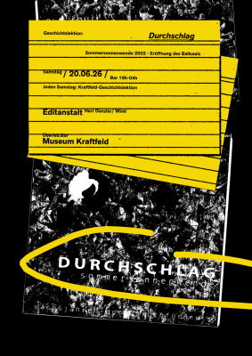 Museum Kraftfeld, Durchschlag, Editanstalt (Winti) Museum Kraftfeld, Durchschlag, Editanstalt (Winti)
