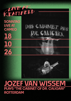 Stummfilmvertonung von «Das Cabinet des Dr. Caligari», Jozef Van Wissem Live (Rotterdam)