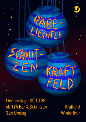 Bar und Räbeliechtlischnitzen | 29.10.2026 Bar und Räbeliechtlischnitzen | 29.10.2026