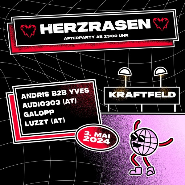 Herzrasen x Industria, Audio303 (Gesindel der Nacht/Wien), Luzzt (Gesindel der Nacht/Wien), Andris B2B Yves (Herzrasen/Winti), Galopp (Bern,Solothurn)